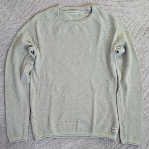 Jack & Jones Men's Crewneck Sweater in Soft Cream